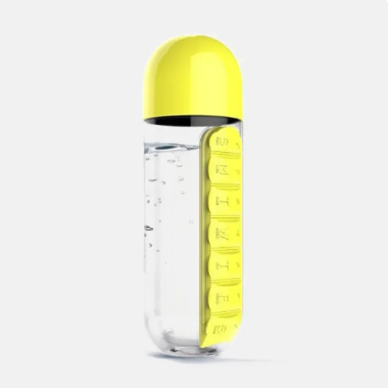 Smart Shopper Water Bottle With Pill Organizer™️